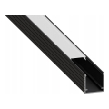 Recessed LED strip profile, 1 m — black/white
