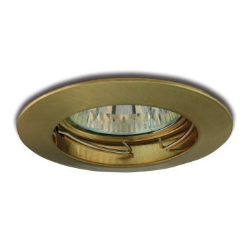 Recessed light 1xGU5,3/50W/12V brass