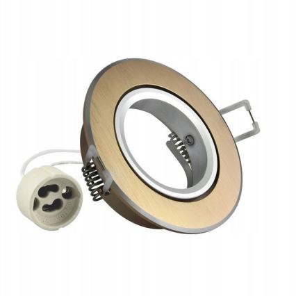 Recessed light EAST OPAL 1xGU10/8W/230V d. 8,5 cm gold
