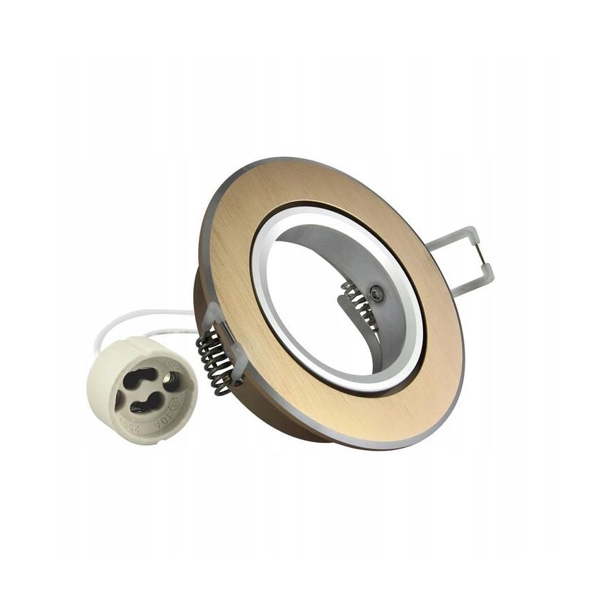 Recessed light EAST OPAL 1xGU10/8W/230V d. 8,5 cm gold