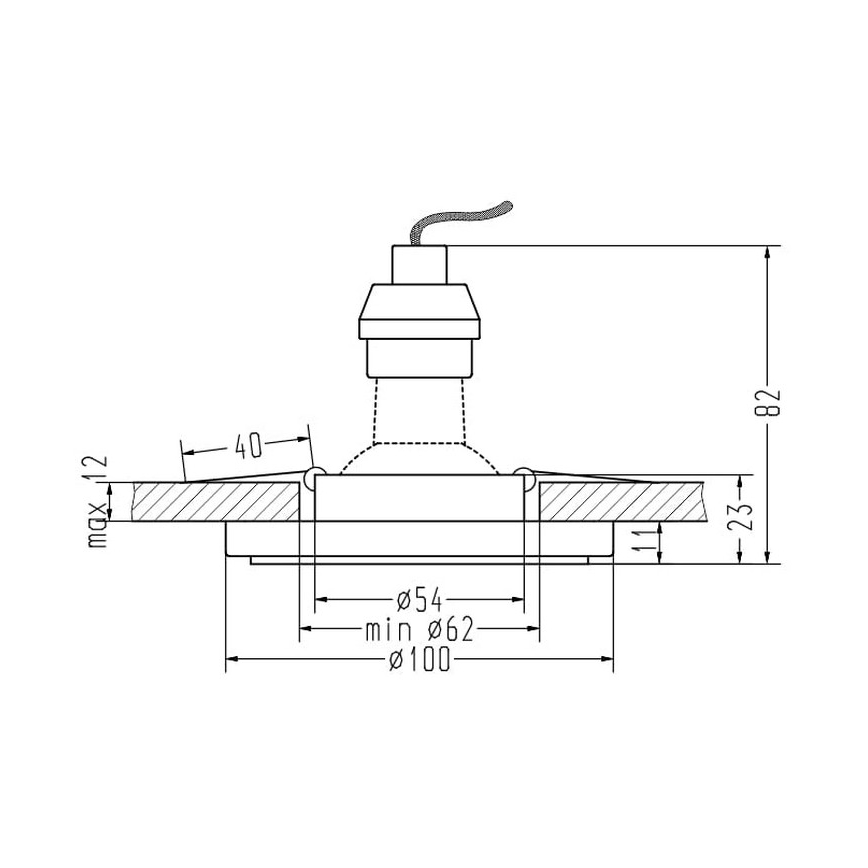 Recessed light EYE 1xGU10/35W/230V