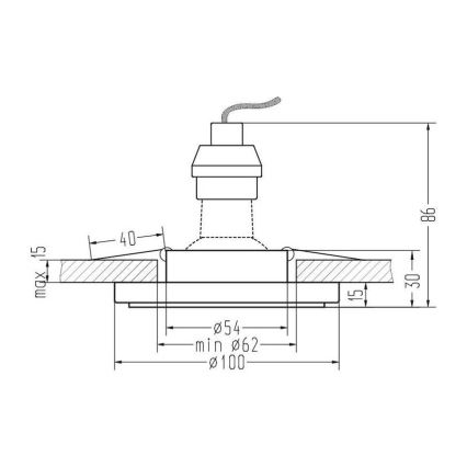Recessed light EYE 1xGU10/35W/230V