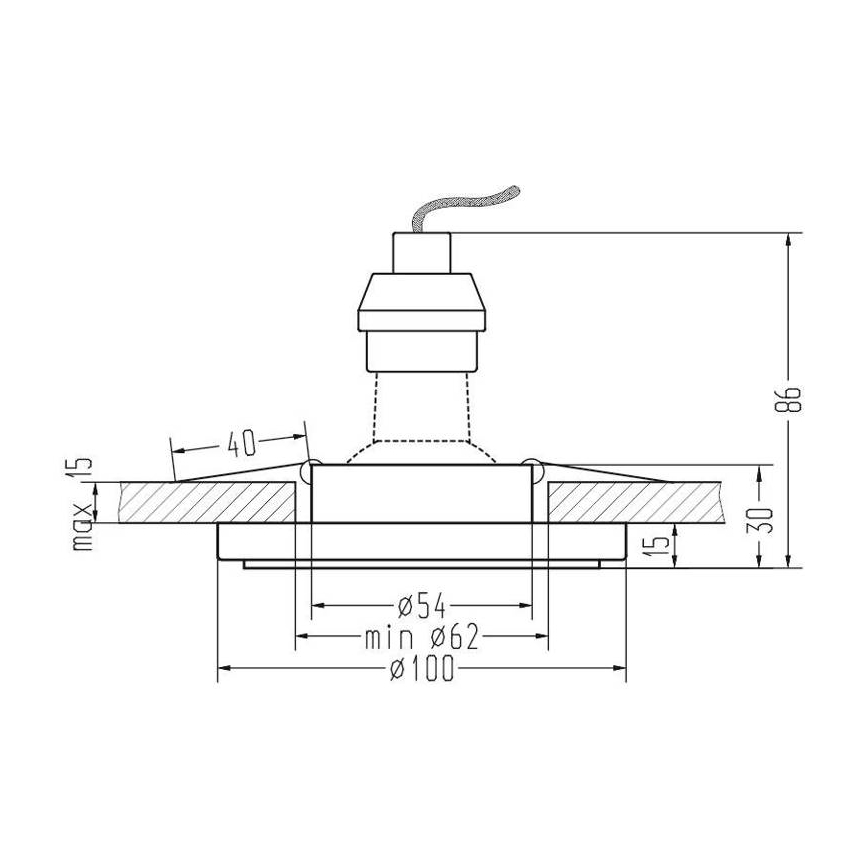 Recessed light EYE 1xGU10/35W/230V