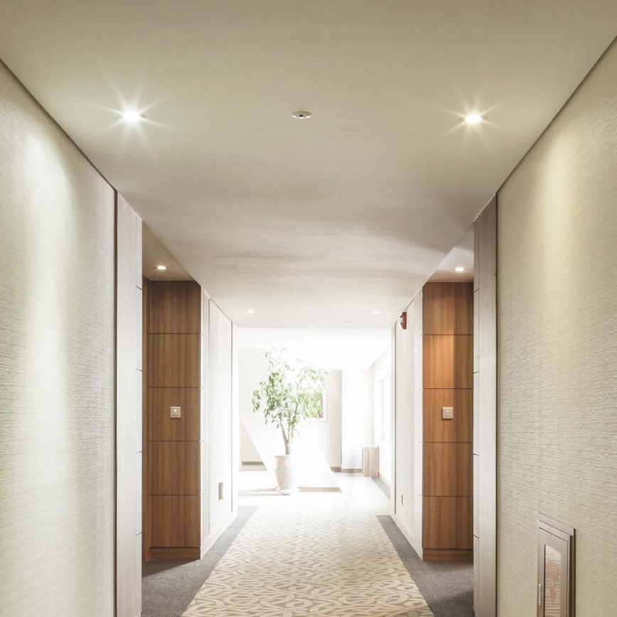 Recessed light GU10 d. 9 cm white