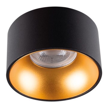 Recessed light MINI RITI 1xGU10/25W/230V black/gold