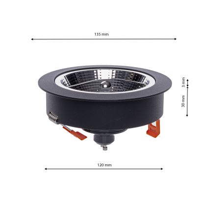 Recessed light REDONDO 1xAR111 - GU10/25W/230V