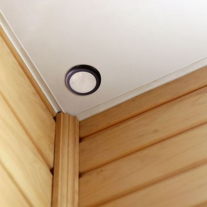 Recessed motion sensor PIR 360° 400W/230V black