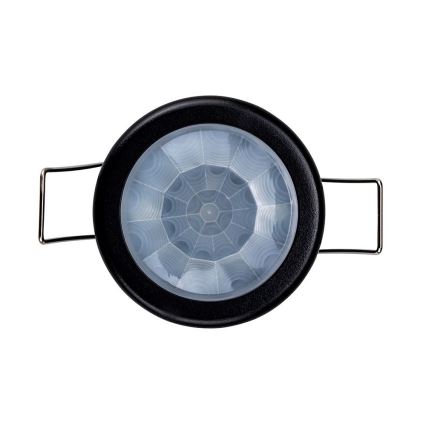 Recessed motion sensor PIR 360° 400W/230V black