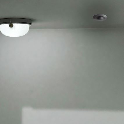 Recessed motion sensor PIR 360° 500W/230V black