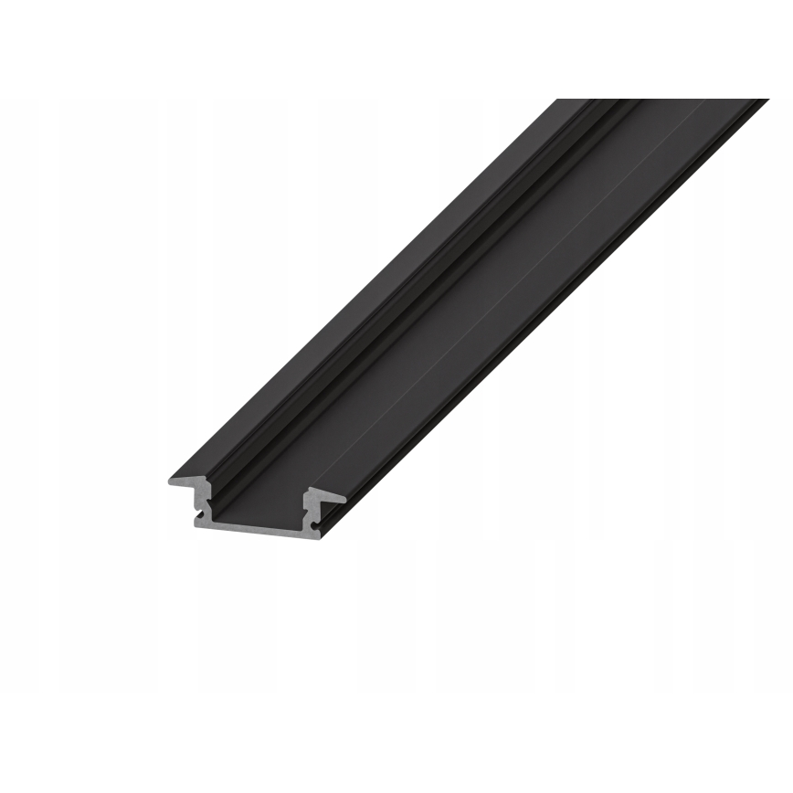 Recessed profile for LED strips 1 m black/white