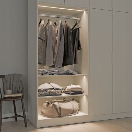 Recessed profile for LED strips, 1 m, black/white