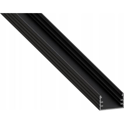 Recessed profile for LED strips, 1 m, black/white