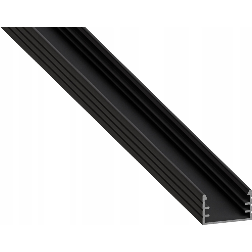 Recessed profile for LED strips, 1 m, black/white