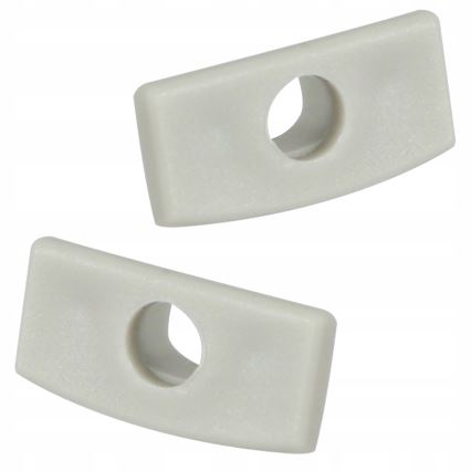 Recessed profile for LED strips, 1 m, silver/white