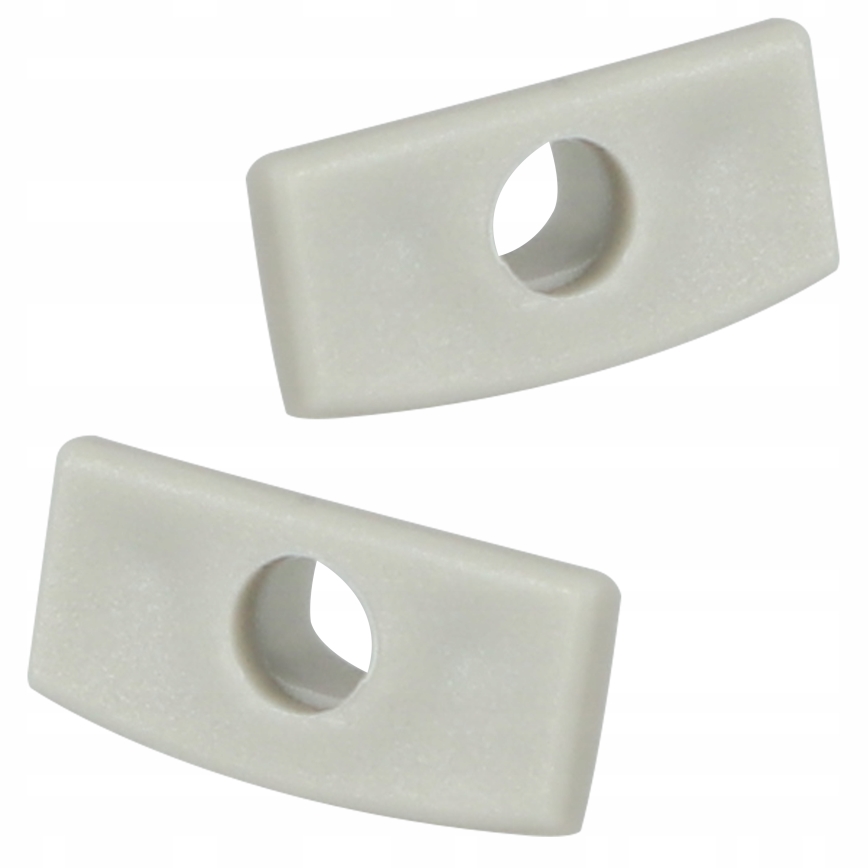 Recessed profile for LED strips, 1 m, silver/white