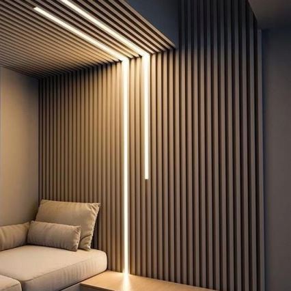Recessed profile for LED strips 1 m silver/white