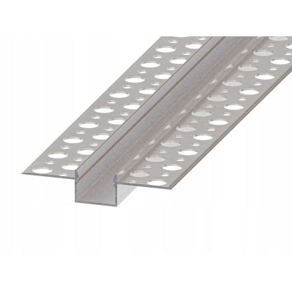 Recessed profile for LED strips 1 m silver/white