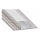 Recessed profile for LED strips, 1 m, silver/white