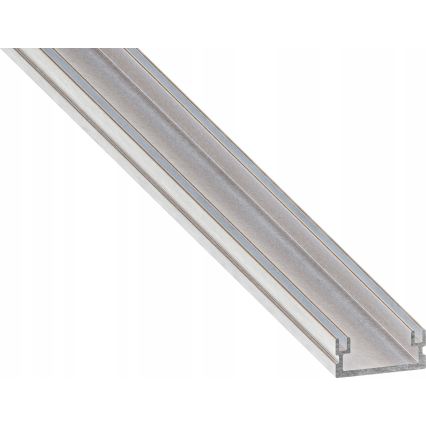 Recessed profile for LED strips, 1 m, silver/white