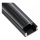 Recessed profile for LED strips — 1 m, black/clear