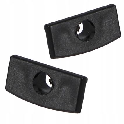 Recessed profile for LED strips — 1 m, black/clear