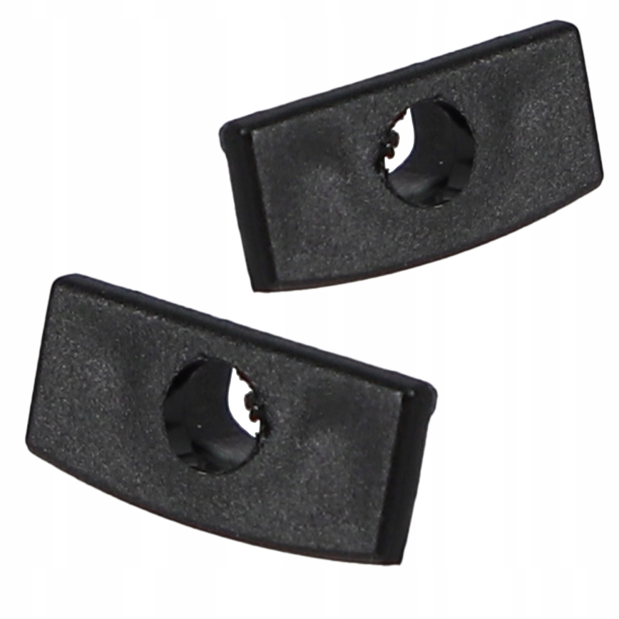 Recessed profile for LED strips — 1 m, black/clear