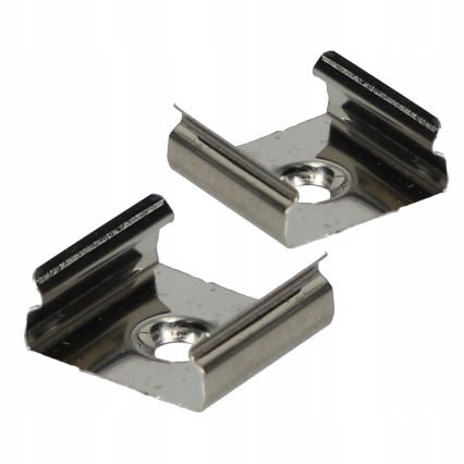 Recessed profile for LED strips — 1 m, black/clear