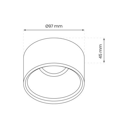 Recessed spotlight BALI 1xGU5,3/MR16/25W/12V round white