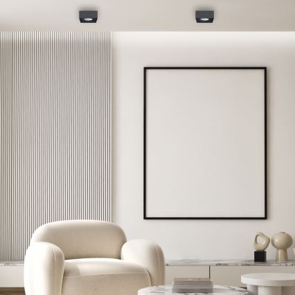 Recessed spotlight BALI 1xGU5,3/MR16/25W/12V square black