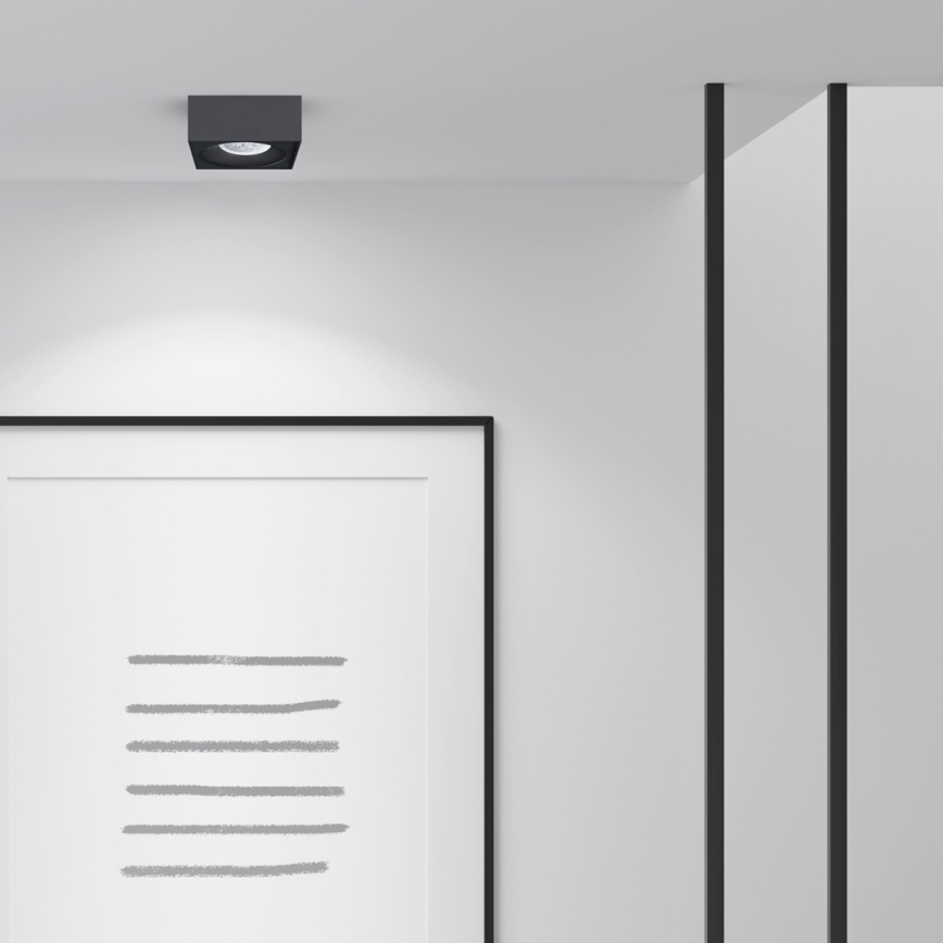 Recessed spotlight BALI 1xGU5,3/MR16/25W/12V square black