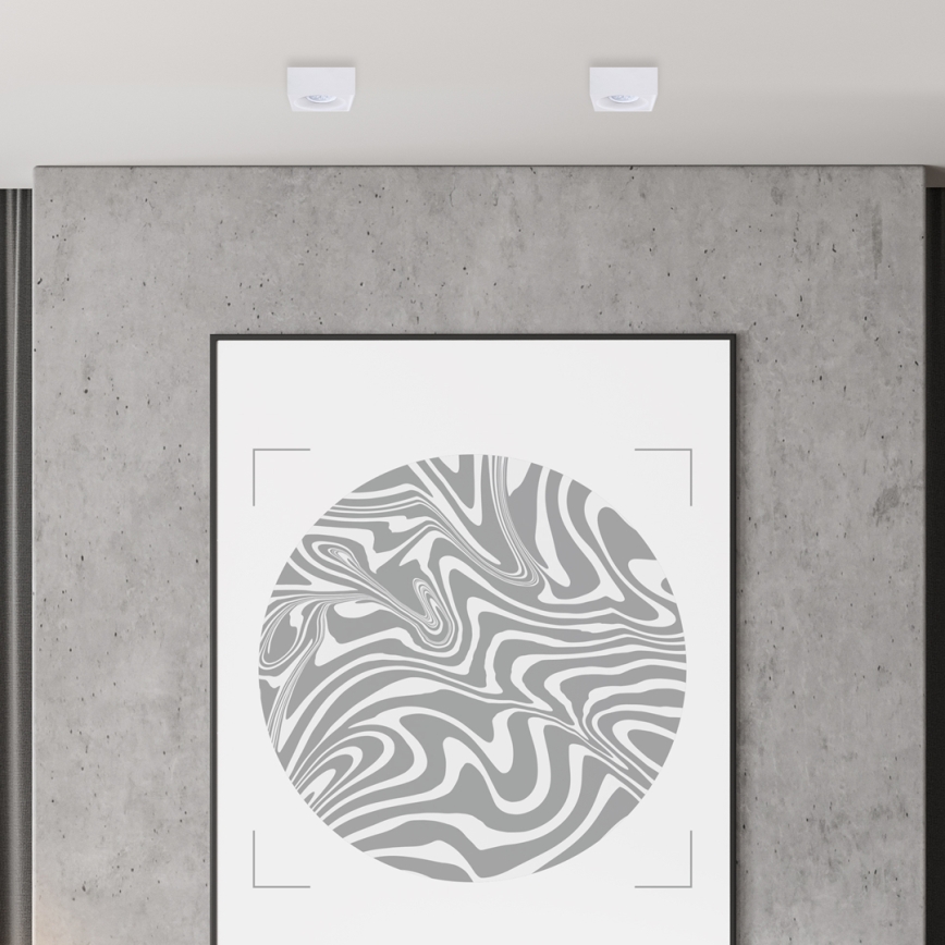Recessed spotlight BALI 1xGU5,3/MR16/25W/12V square white