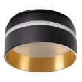 Recessed spotlight GOVIK GU10/10W black/gold