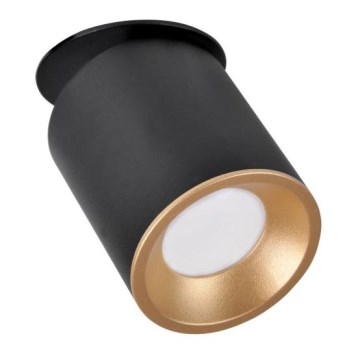 Recessed spotlight HARON 1xGU10/10W/230V black/gold