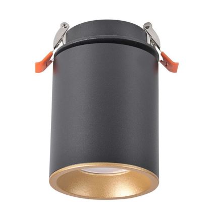 Recessed spotlight HARON 1xGU10/10W/230V black/gold