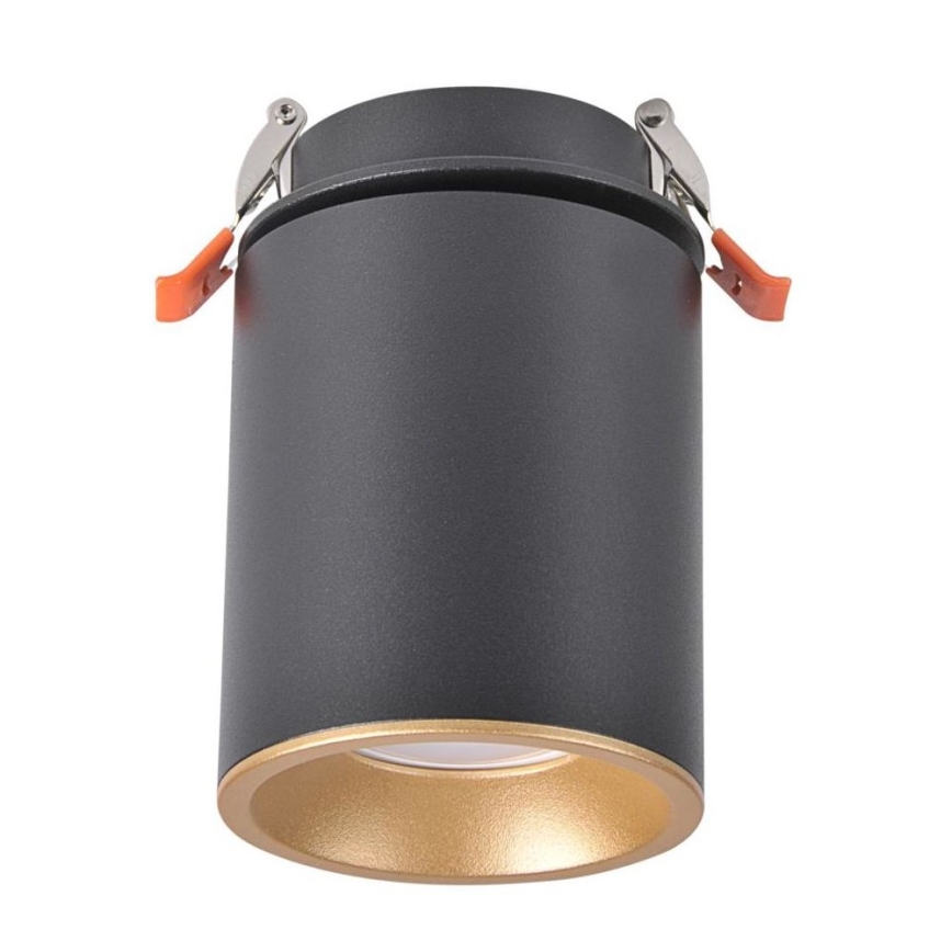 Recessed spotlight HARON 1xGU10/10W/230V black/gold