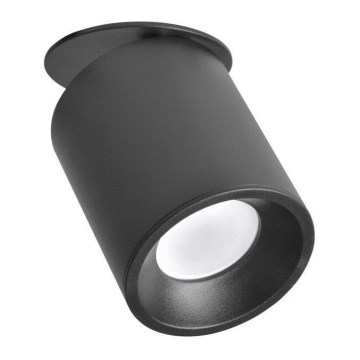 Recessed spotlight HARON 1xGU10/10W/230V black