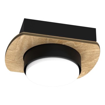 Recessed spotlight KIDO 1xGX53/8W/230V black/beige/oak