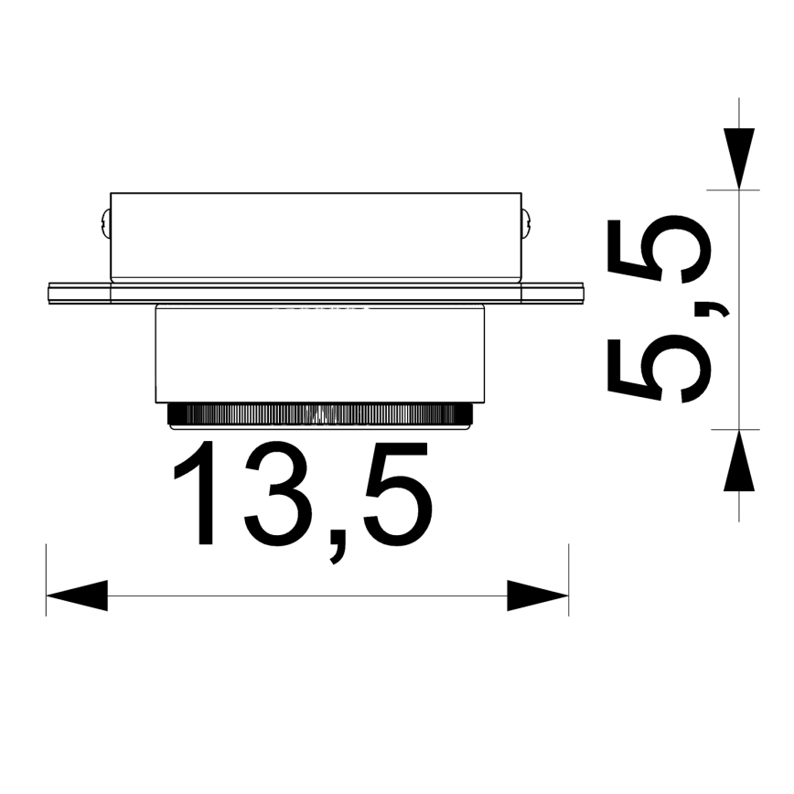 Recessed spotlight KIDO 1xGX53/8W/230V black/beige/oak