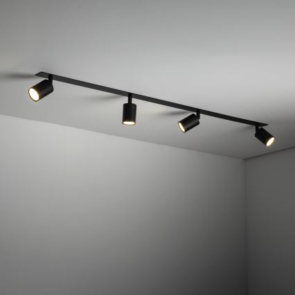 Recessed spotlight NEX 4xGU10/10W/230V black