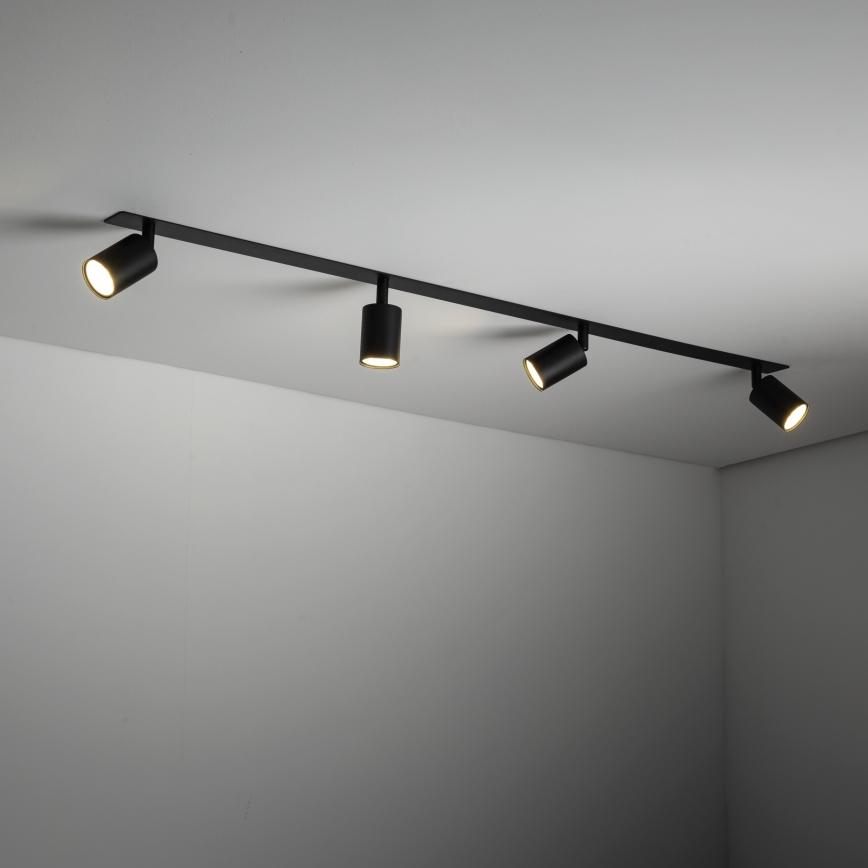 Recessed spotlight NEX 4xGU10/10W/230V black