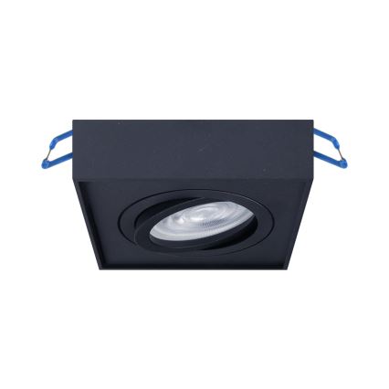 Recessed spotlight NUSA 1xGU5,3/MR16/50W/12V angular black