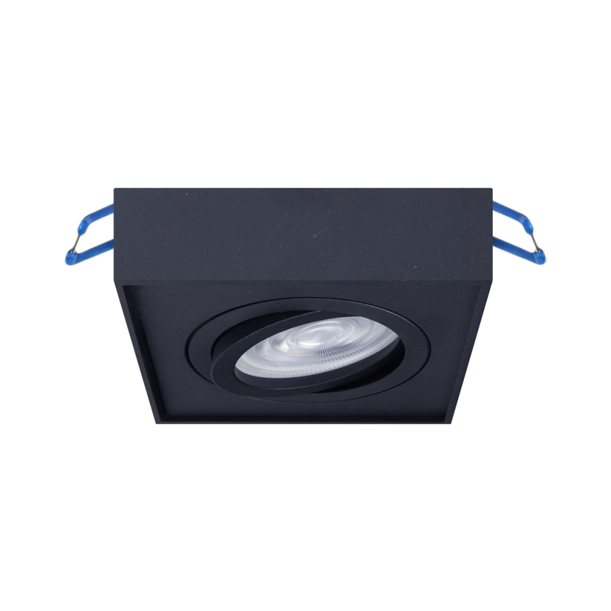 Recessed spotlight NUSA 1xGU5,3/MR16/50W/12V angular black
