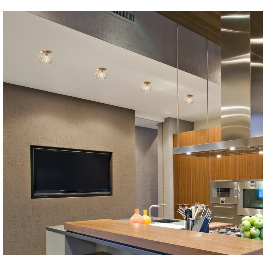 Recessed spotlight SK 93 1xG9/40W/230V gold