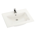 Recessed washbasin CHICAGO 61 x 46.5 cm, glossy white