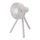 Rechargeable 3W/5V Desktop Fan, 1800 mAh — White
