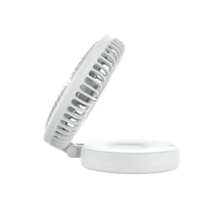 Rechargeable Desk Fan 10W/5V, 2400 mAh — White