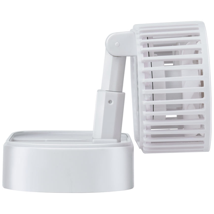 Rechargeable desk fan 3.7V 1200 mAh, white