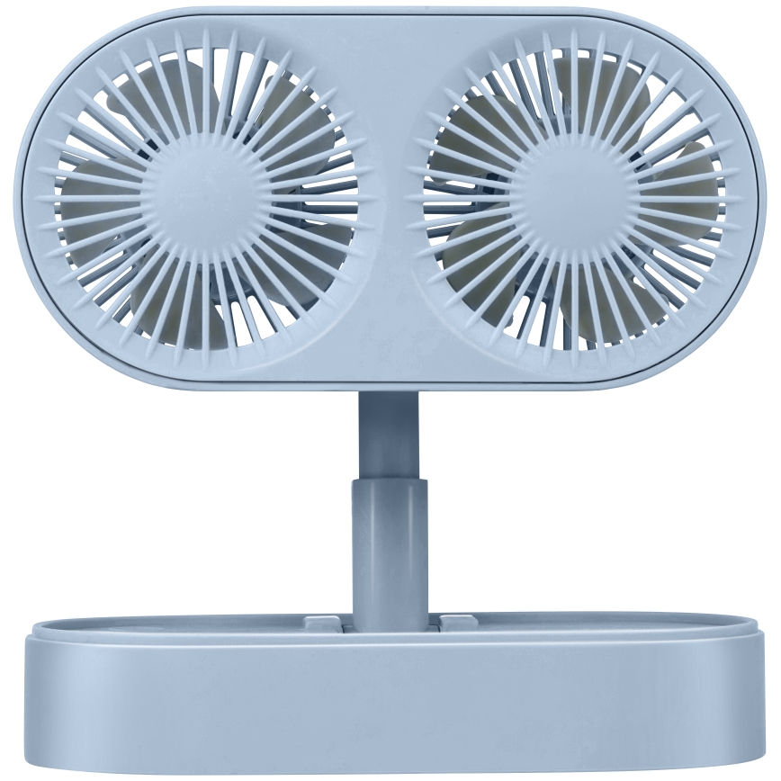 Rechargeable Desktop Fan 3.7 V, 1200 mAh — Blue