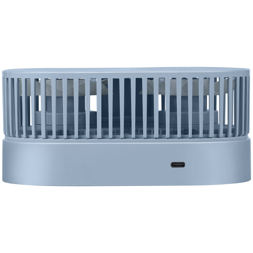 Rechargeable Desktop Fan 3.7 V, 1200 mAh — Blue