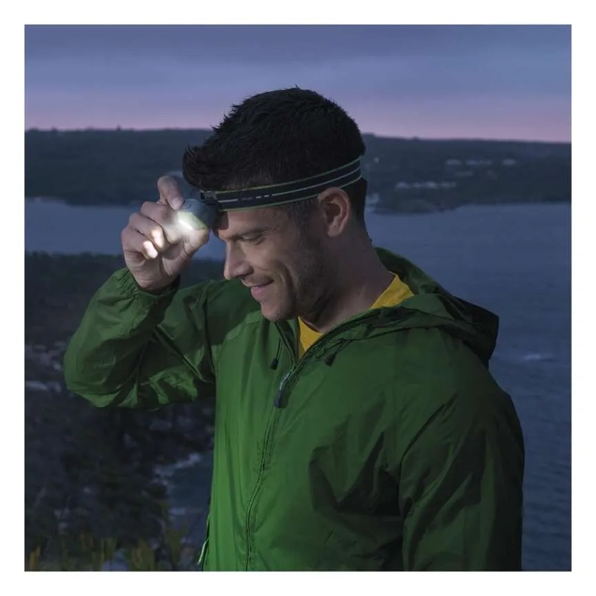 Rechargeable LED Headlamp LED/USB 1600 mAh IPX6